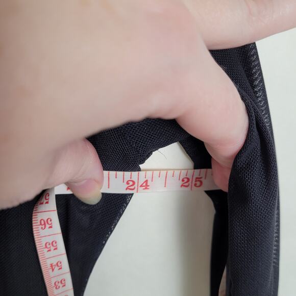 BKE Boutique sheer black lace long sleeved top XL goth fairy grunge regencycore - Picture 7 of 8